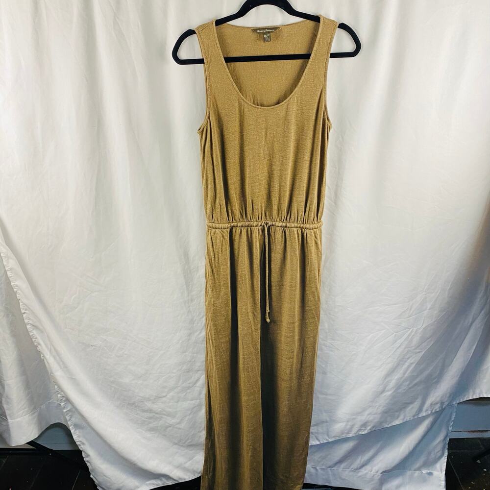 Tommy Bahama Sleeveless‎ 100% Linen Sleeveless Drawstring Waist Dress Size XS